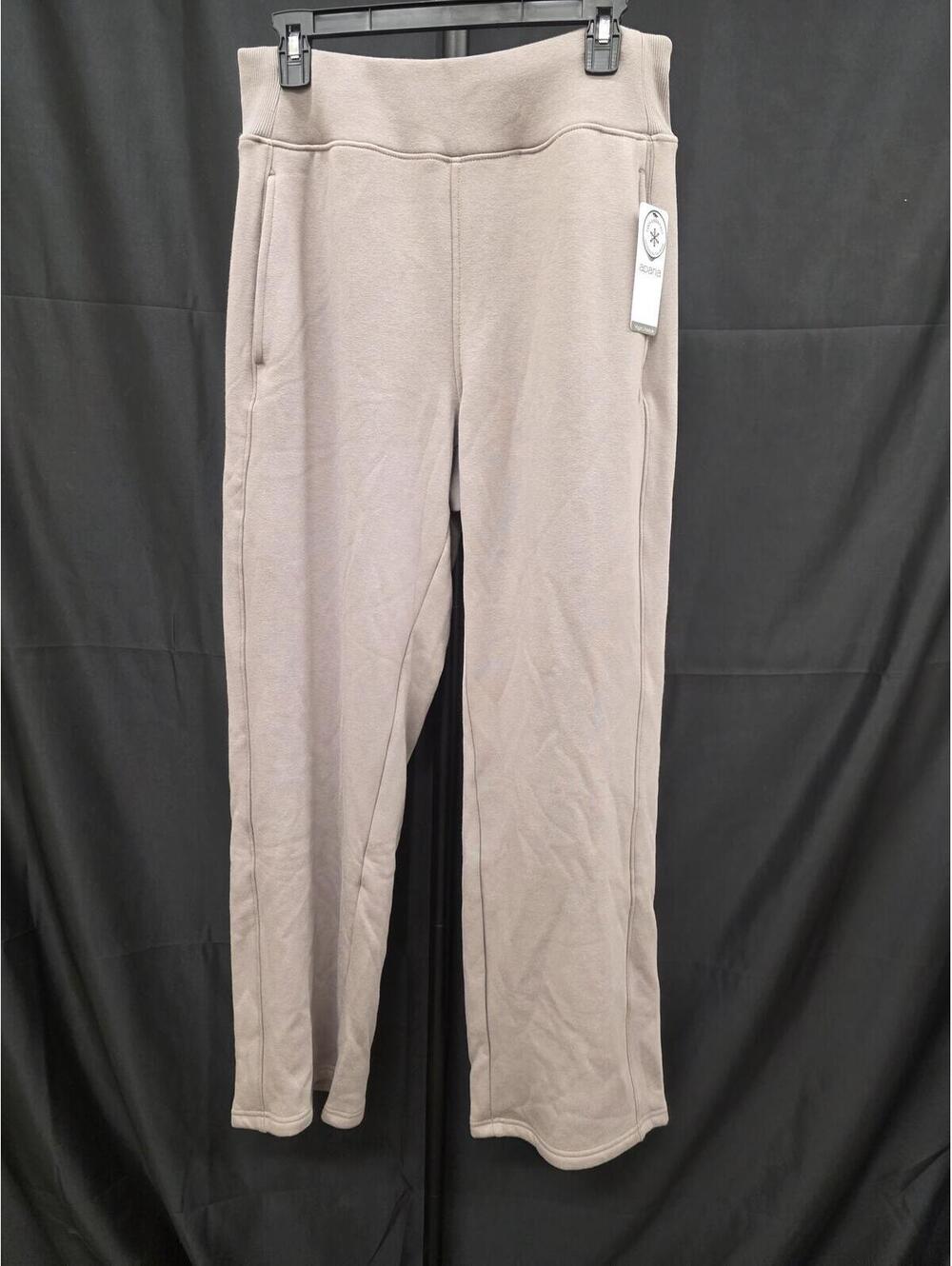 APANA WOMEN’S CLOUDY FLEECE‑LINED YOGA SWEATPANTS SIZE L